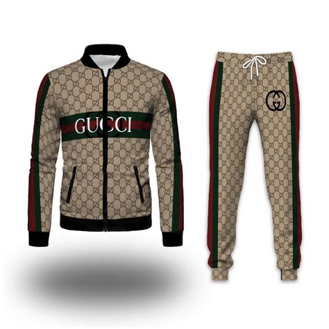 gold gucci tracksuit|gucci tracksuit price.